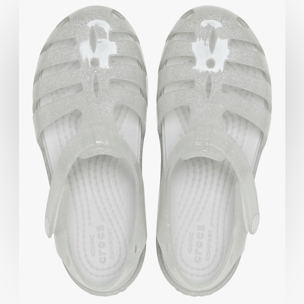 Crocs Kids Glitter Jelly Sandals - Picture 2 of 6
